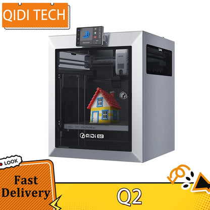 QIDI TECH Q2 3D Printer 600mm/s High Precision 370°C Nozzle, AI Camera, Large Build Volume 270×270×256mm, Print PLA/ABS/PETG/TPU