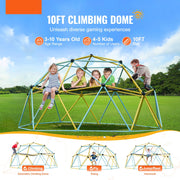 Klimkoepel - Voor kinderen - Geometrische koepel - Met klimgrepen - Speeltoestel - Geschikt voor binnen en buiten - Maximaal belastbaar gewicht 340 kg - 120x120x60in