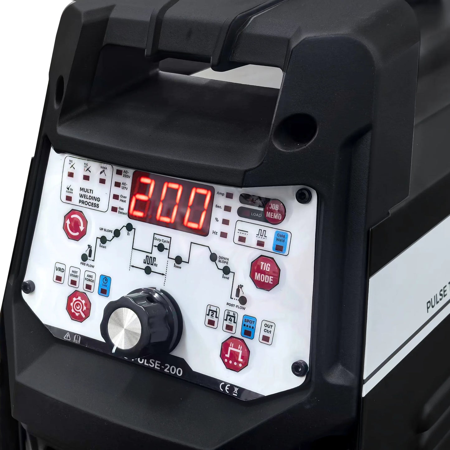 TIG-Lasmachine – DC Lasmachine – MMA Elektrodelasser – Multifunctioneel – 200 Ampère – Lichtgewicht 8 Kg - Pakket 1