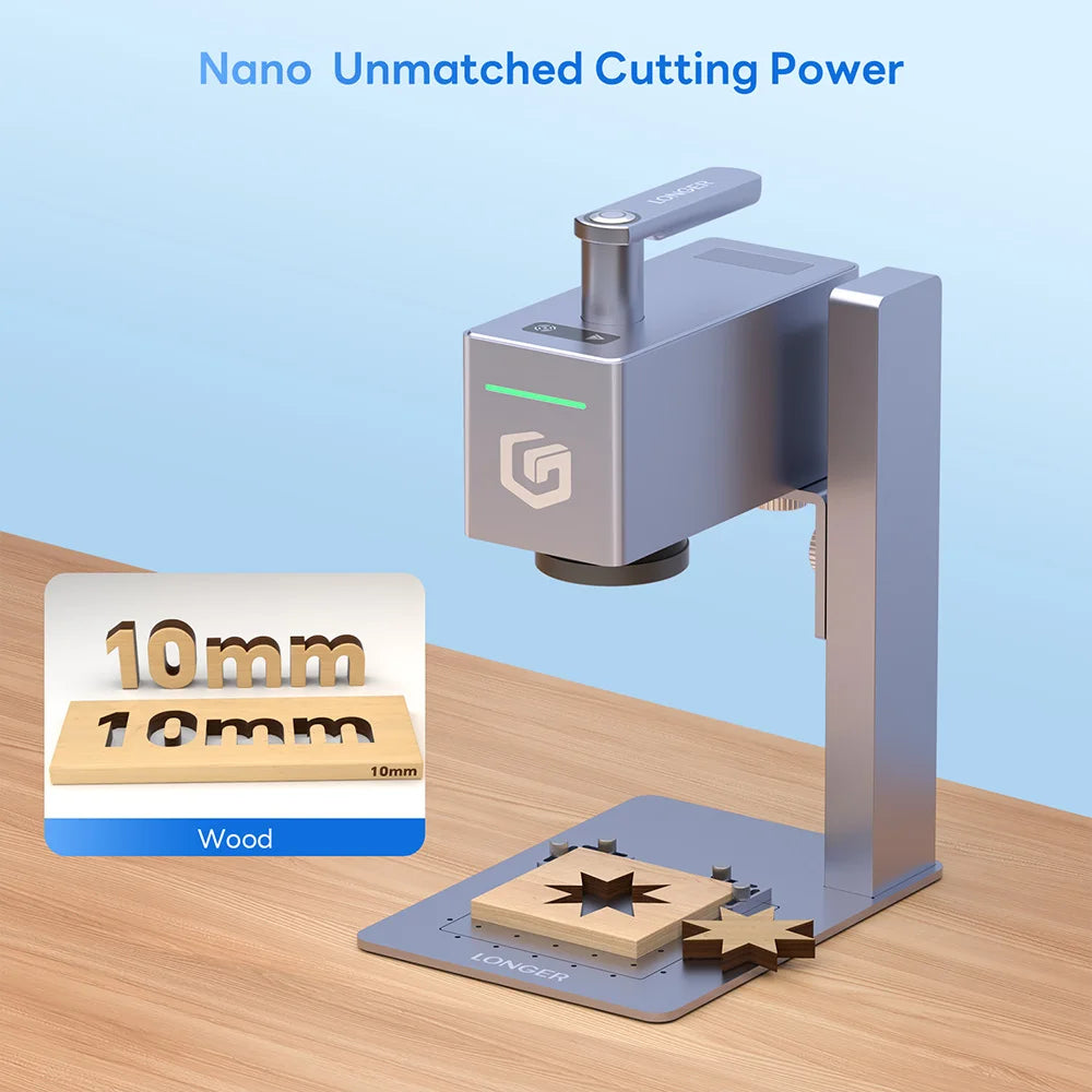 Nano Pro Lasergraveermachine – Lasergraveur – Laser Cutter – Laser Snijder – Laser Graveur – 12W Krachtige Laser – Flexibele Gravurehoek 0-360°