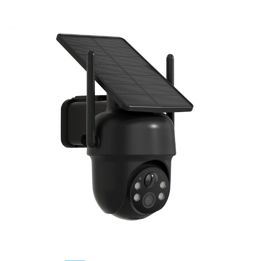 Beveiligingscamera - 5MP - 1 Stuks - Camerabewaking - Draadloos - met Zonnepaneel - Wifi - Tweerichtingscamerabeveiliging - Snelheidscamera - Afstandsweergave - Sirene-alarm - Draadloos Buitentoezicht