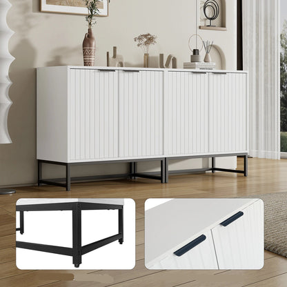 Sideboard – Dressoir – Opbergkast – Kast – Tweede Deuren – Hoogwaardig Spaanplaat – 160 Cm Breed