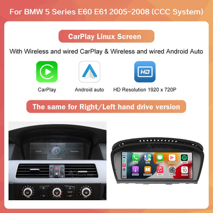 Carplay Scherm – Multimedia Display – Navigatiesysteem Auto – Touchscreen – Infotainment Scherm – 8,8 Inch – 1920x720 Resolutie – Wireless CarPlay & Android Auto