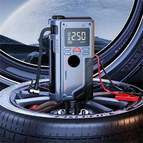 Jumpstarter - Jumpstarter voor Auto - 4 In 1 - 20000mAh - 1000A - Auto Start Apparaat - Jumpstarter met Powerbank & 150PSI Bandenvuller - Multifunctionele Jump Starter - Zwart