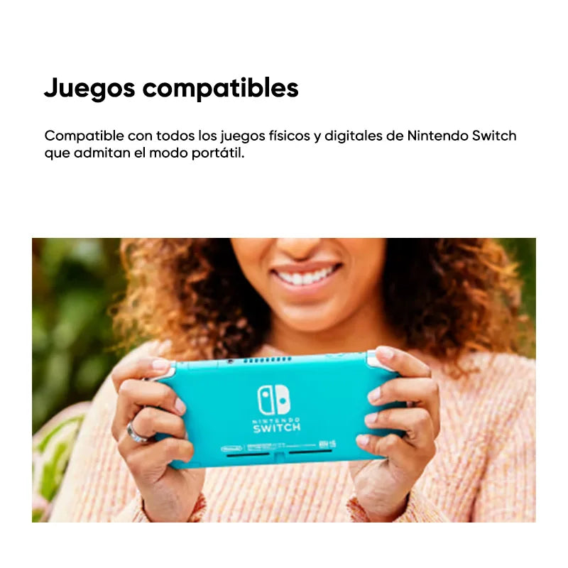 Consolas Nintendo Switch Lite - 32GB Batería 3570mah 5.5'' Compact and lightweight Built-in controllers Compatible games - QUORE