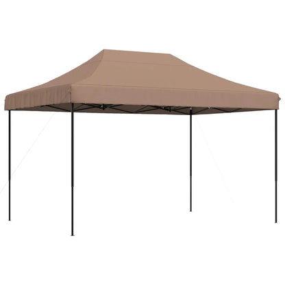 Opvouwbare Partytent – Tuinpaviljoen – Partytent – Tuientent – Feesttent – Kampeertent – Beschuttende Tent – 410x279x315 Cm – Waterdicht Oxford Polyester – Stalen Frame - Kastanje