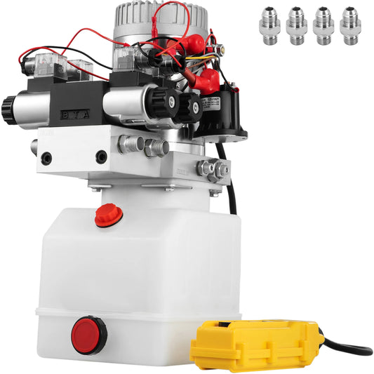 Hydraulische Pomp – Hydraulisch Aggregaat – Hydraulische Motor – Elektrische Pomp – Dump Trailer Pomp – 12V DC Motor – 4,5L Reservoir