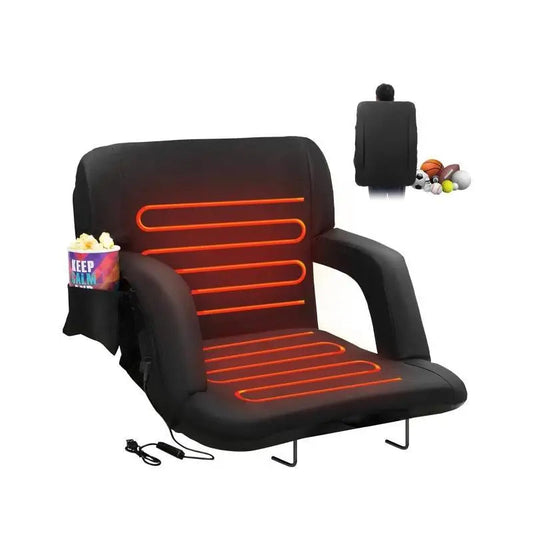 Stoelverwarming - Verwarmde Stoelen - Verwarmde Stoel - Draagbare Verwarmde Stoel - Verwarmde Gaming Stoel - Ligstoel - Verwarming op 3 niveaus - Opvouwbaar en Draagbaar - QUORE