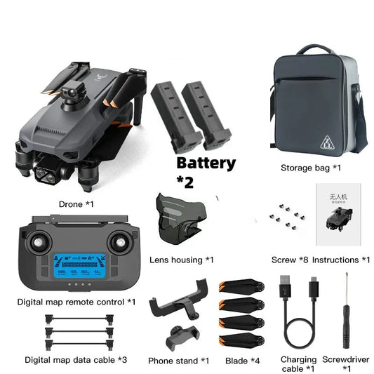 4K Camera Drone – Luchtfotografie Drone – Vliegtuig Drone – GPS Drone – Lichtgewicht Drone – 40 Minuten Vliegtijd – 5GHz Besturing