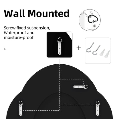 Ovale Wandspiegel – Grote Spiegel – Muurspiegel – Decoratieve Spiegel – Slaapkamerspiegel – Zilveren Lijst – 60x80 cm – Glas & MDF – Sprankelend Design
