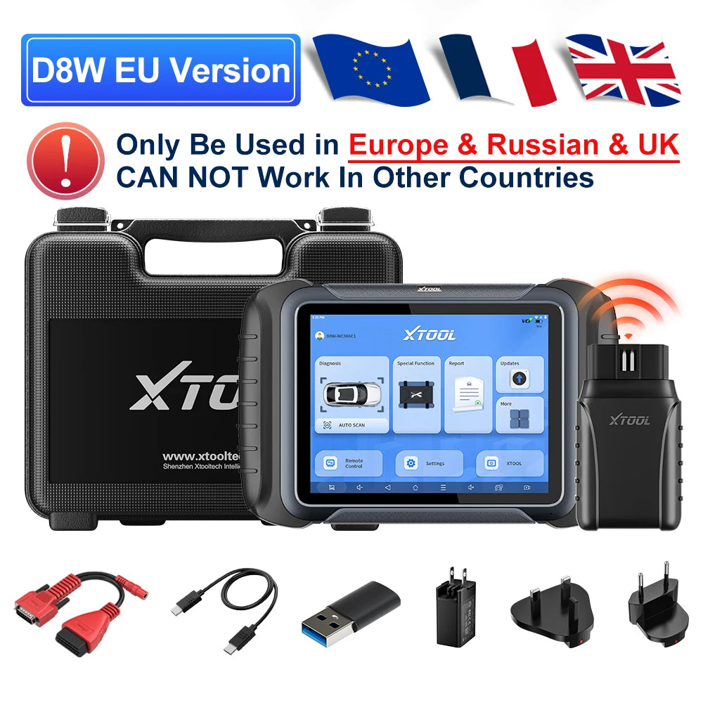 Auto Diagnosetool – Auto Scanner – OBD2 Scanner – ECU Codeerder – Diagnoseapparaat – 8-Inch Touchscreen – Wifi Draadloos – 42+ Onderhoudsfuncties - QUORE