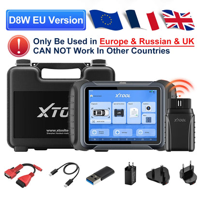 Auto Diagnosetool – Auto Scanner – OBD2 Scanner – ECU Codeerder – Diagnoseapparaat – 8-Inch Touchscreen – Wifi Draadloos – 42+ Onderhoudsfuncties - QUORE