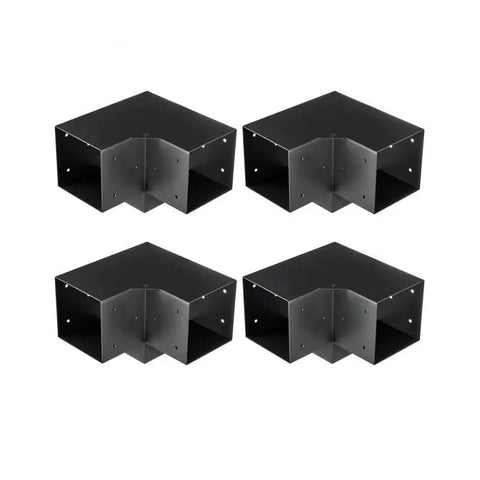 Pergola - Pergola Bracket Kit - Pergola Metal - Pergola Kit - Pergola Corner Connection - 6x6inch - 3 Way Easy Installation - For Gazebos Patio Pergolas Log Cabin Outdoor Hardware - 4PCs