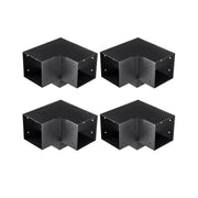 Pergola - Pergola Bracket Kit - Pergola Metal - Pergola Kit - Pergola Corner Connection - 4x4inch - 3 Way Easy Installation - For Gazebos Patio Pergolas Log Cabin Outdoor Hardware - 2PCs