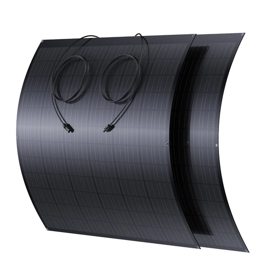 Flexibel Zonnepaneel Set – Opvouwbaar Zonnepaneel – Draagbaar Solar Paneel – Lichtgewicht Zonne-energie – 16,5% Rendement – Duo-Panelen