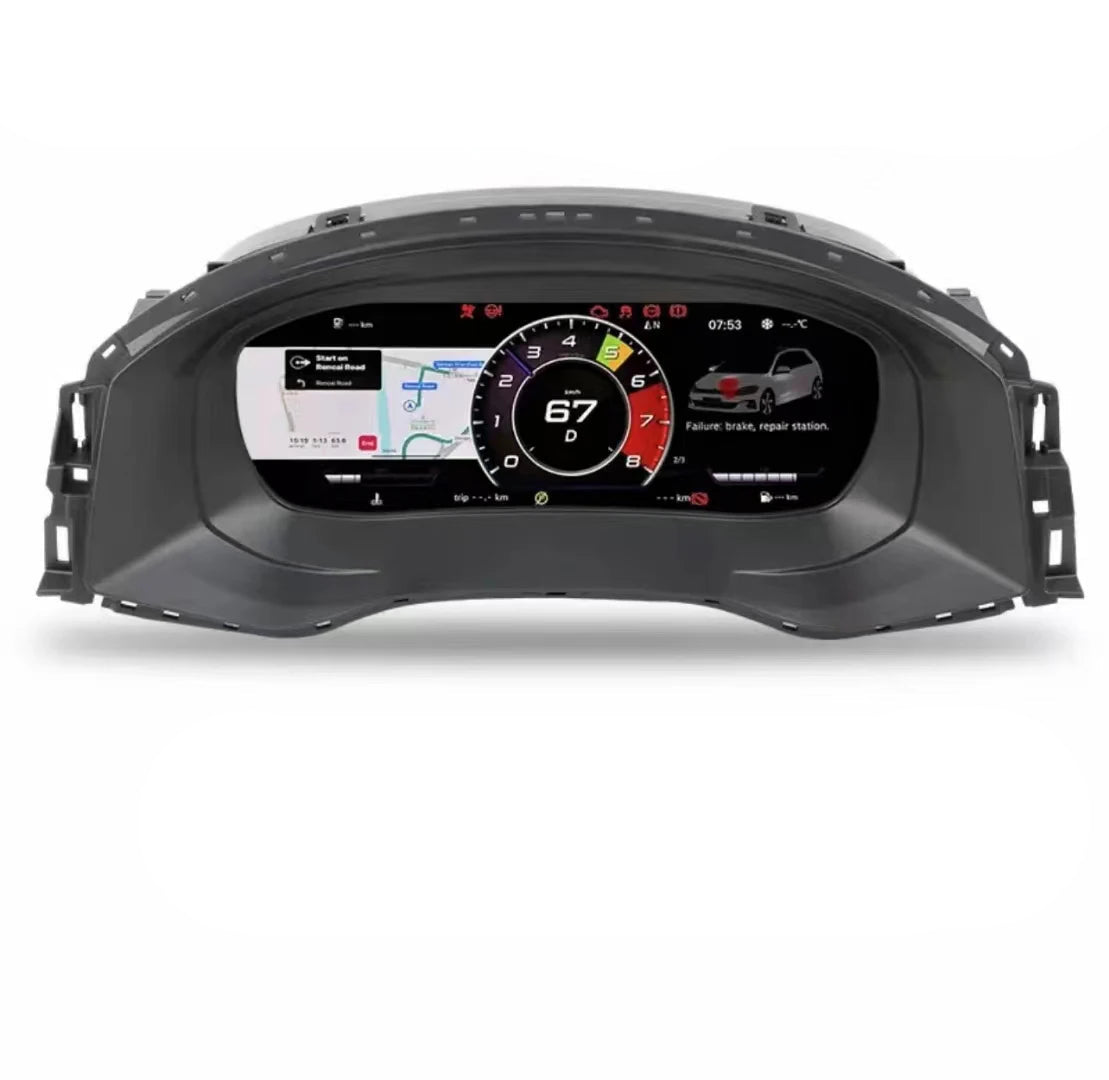 12,3'' Digitaal Dashboard – LCD Instrumentenpaneel – Auto Cluster – Tacho Display – Cockpit Paneel – HD IPS Scherm – Plug & Play Installatie – Passat 16-17 Variant