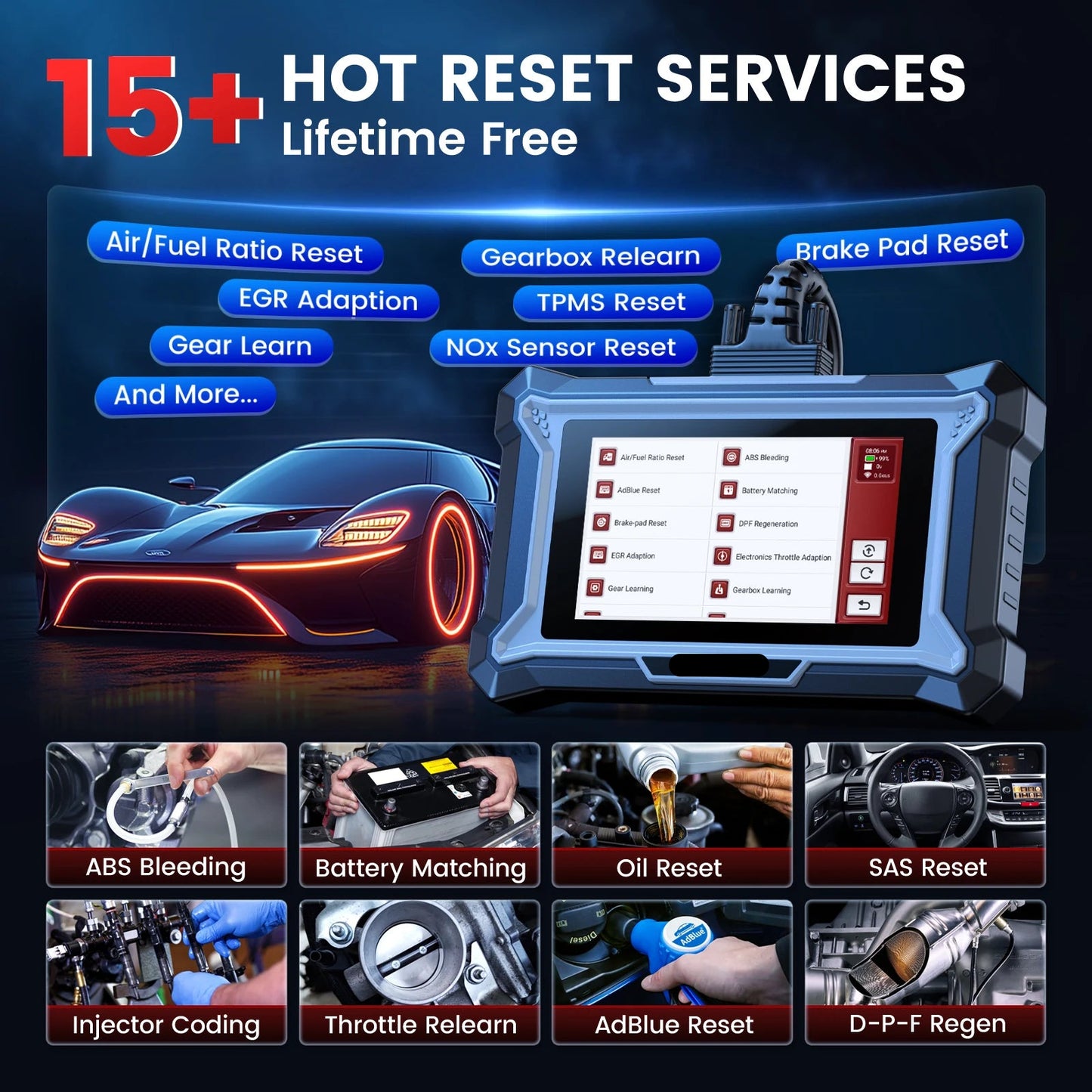 OBD2 Scanner - OBD - Uitleesapparatuur Auto - Diagnosecomputer - Storing Verwijderen - Auto Accessoires - Auto Uitlezen - Systeem Scanner - QUORE