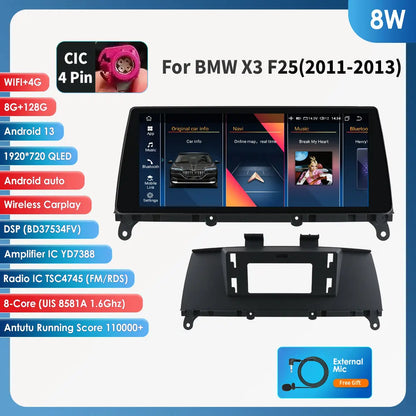 10.25" Android 13 Autoradio – Multimedia Systeem – Navigatiesysteem – Touchscreen Radio – Carplay GPS – 8GB RAM – 128GB Opslag