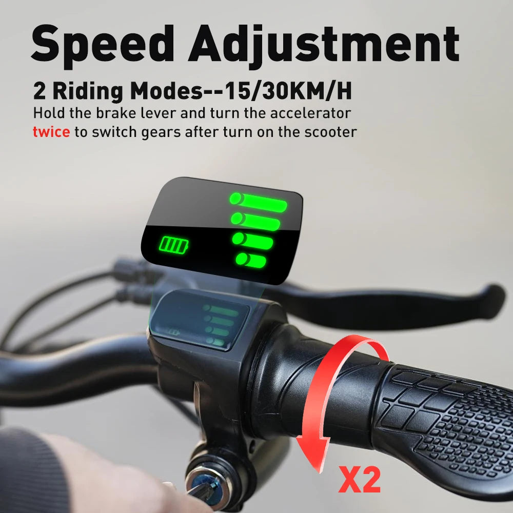 Scooter - Elektrische Step - E-Scooter - Opvouwbare - met Koplampen - Achterlichten - Mand - Verstelbare Stoel - 7.8Ah - 500W - 36V - 30km/h - 110 x 95 cm - Zwart