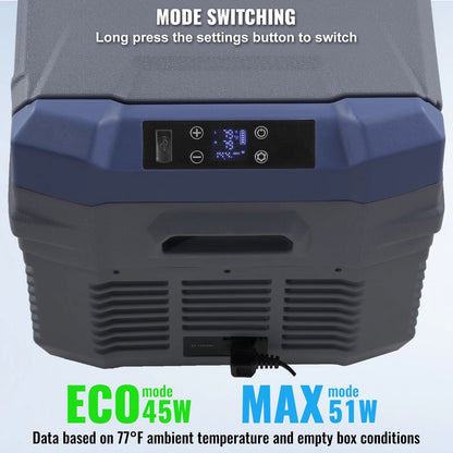 Draagbare Auto Koelkast – Mobiele Koelbox – Compressor Koelbox – Elektrische Koelbox – 25 Liter – Instelbare Temperatuur – 12/24V En 110/240V - NLS35 - QUORE