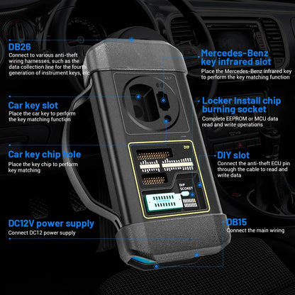 Auto Sleutel Programmeur – Autosleutel Programmeur – Sleutel Programmer – Chip Programmer – Voertuig Sleutel Tool – Multi-functie 4-in-1 – Compatibel Met LAUNCH X-431