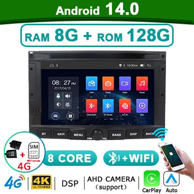 Multimedia Radio Mercedes Benz – Auto Radio – Infotainmentsysteem – Touchscreen Radio – Draadloze CarPlay – Android 14 OS – Groot 12.3 Inch Scherm – 4G LTE Connectiviteit - QUORE