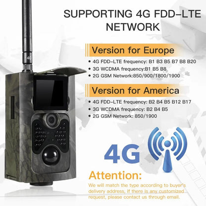 Wildcamera – Jachtcamera – Bewakingscamera – Wildlife Camera – Buitencamera – Nachtzicht – 4G Connectiviteit - Alleen Camera