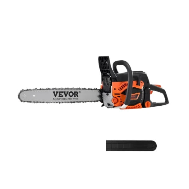 Vevor - Kettingzaag Benzine - Boomzaag Benzine - Zaaggereedschap - 52CC 18” 2.55HP - Handbediende Snoerloze Benzine Kettingzaag - voor Boom-, Hout-, Boerderij-, Boszagen