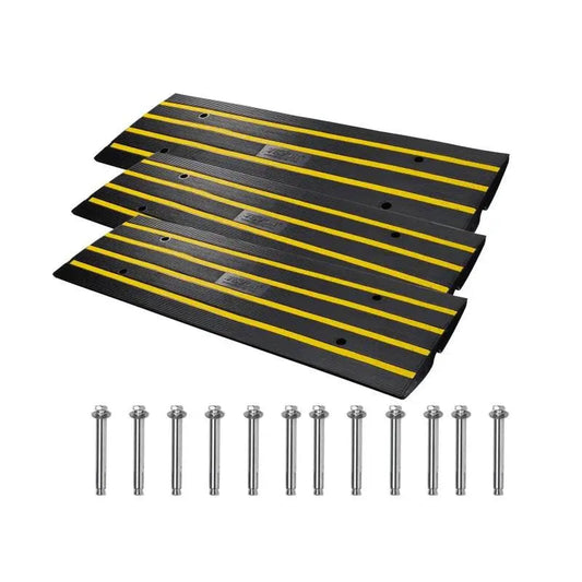 Kabelbeschermer - Kabelbrug - Kabelgoot - Kabelbrugrubber - Kabeldrempel - Kabeldrempelvloer - Opritdrempelbrug Uitbreidbare Oprijplaten - voor laadperron Garage Oprijplaat- 1Pack - QUORE