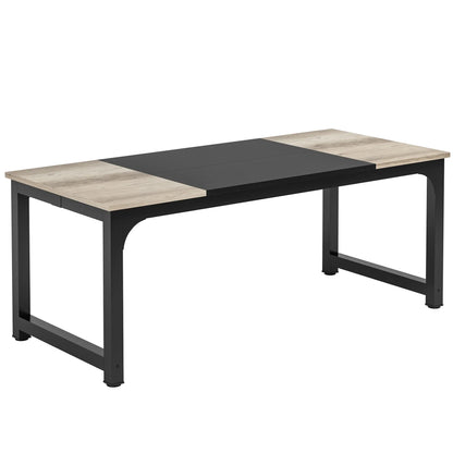 Computertafel – Bureau – Werkplek – Studietafel – Houten Tafel – 180 Cm Breed – Vintage Design