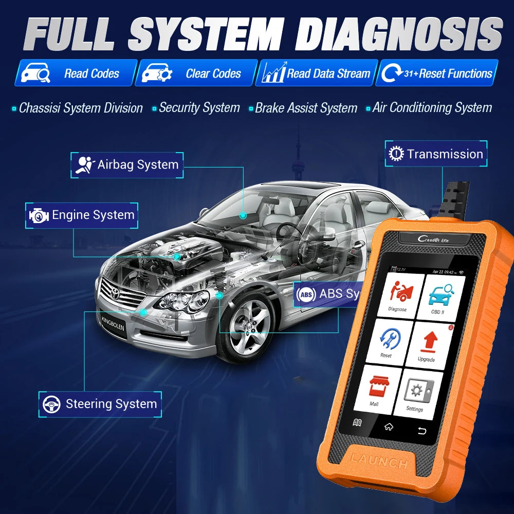 OBD Scanner - OBD2 - Auto Scanner - Auto uitlezen - Diagnose Apparatuur voor Auto's - Autoscanner - Autodiagnosetool - Actieve Test - Slimme Diagnose - 30+ Resetservices - ECU-Codering - OE-Niveau Diagnose - voor Ford