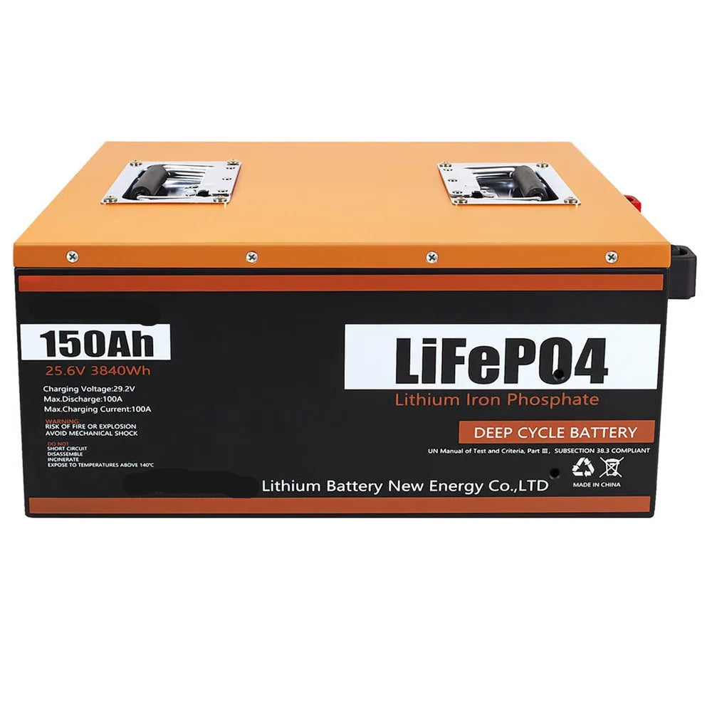 24V LiFePO4 Accu – Lithium Batterij – Solar Accu – Camper Accu – Elektrische Accu – 150Ah Capaciteit – IP67 Waterdicht