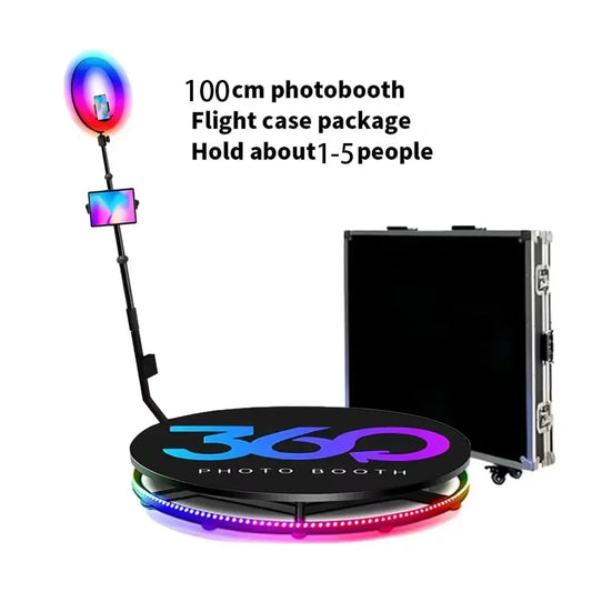 Fotohokje – Photobooth – Foto Prop Set – Foto Accessoire – Photo Booth – 360° Draaibaar – Aluminium & Roestvrij Staal
