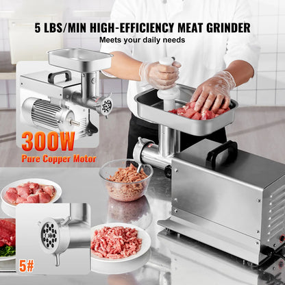 SucceBuy Meat Grinder 5 Lbs-21Lbs/Min Capacity Electric Meat Mincer with Blade Grinding Plate Sausage Maker for Kitchen Home Use
