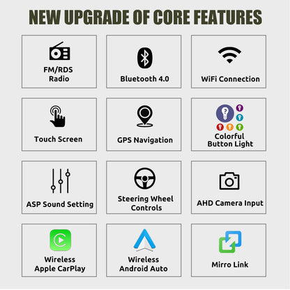 ESSGOO Android 15 Carplay Car Radio For Volkswagen  VW Touareg Transporter T5 Multivan Car Radio Multimedia Player GPS WiFi RDS