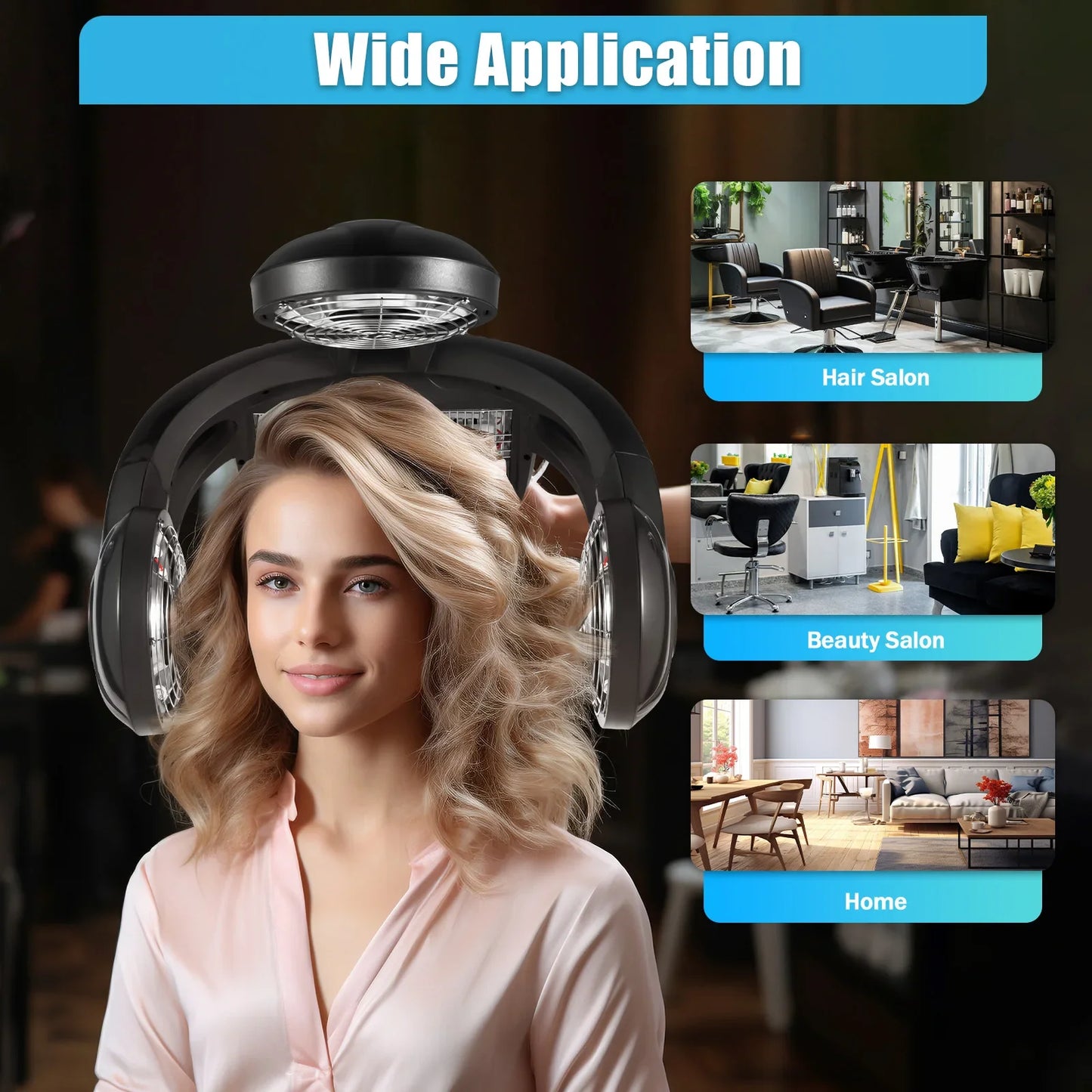 Staande Infrarood Haardroger – Professionele Haardroger – Salon Haardroger – Kappersdrogers – Haardroger Voor Thuissalon – Infrarood Technologie – Verstelbare Hoogte
