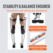 Stilts - Work Stilts - Lightweight Stilts - Non-slip Work Stilts with Knee Pad - Plasterer Stilts - Painter Stilts - Adjustable Aluminum Stilts - 18 inch