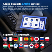 VO7 - OBD2 Scanner - Bidirectionele ECU-codering - Diagnosecomputer - Uitleesapparatuur Auto - Storing Verwijderen - Volledige systeemdiagnose - Diagnose Auto - Autodiagnosetool - Zwart