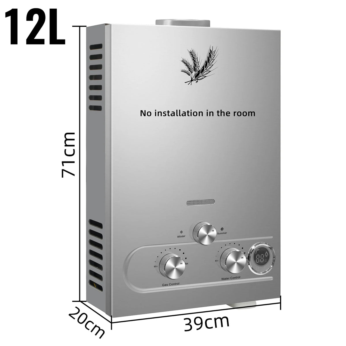 VEVOR LPG liquefied petroleum gas water heater 6L 8L 10L 12L 16L 18L liquefied petroleum gas propane butane water heater - QUORE