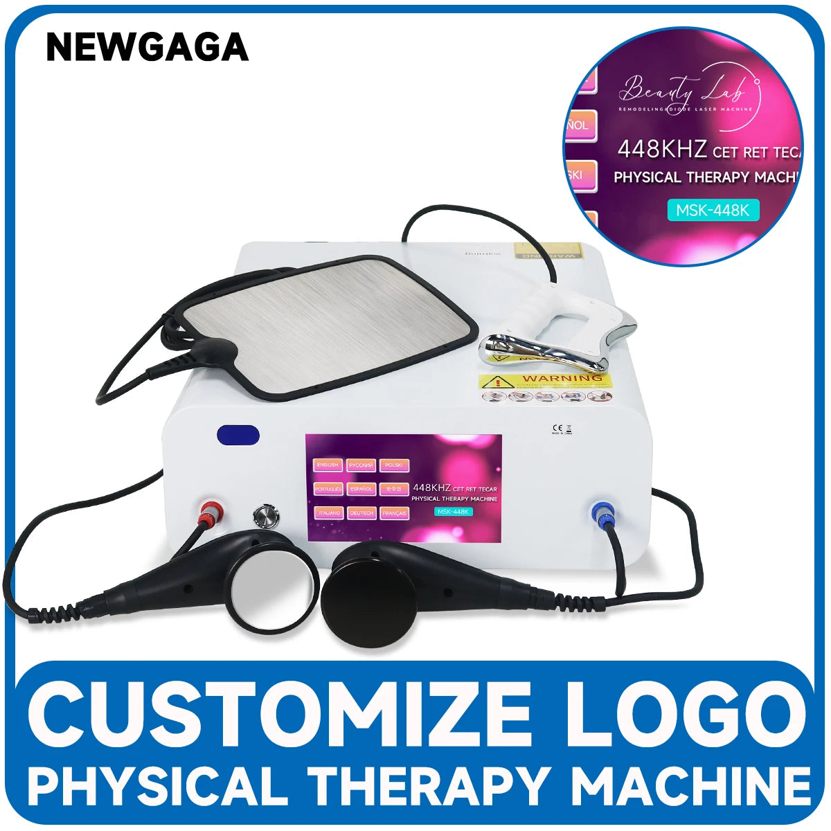 448K Face Lifting Thermo Therapy Machine CET RET Machine Lymphatic Circulation Skin Rejuvenation Weight Loss Slimming Device - QUORE
