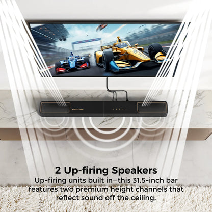 Soundbar – Home Cinema Set – Surround Sound Systeem – TV Speaker – 5.1.2 Kanaals – Dolby Atmos – Draadloze Subwoofer – App Bedienbaar - QUORE