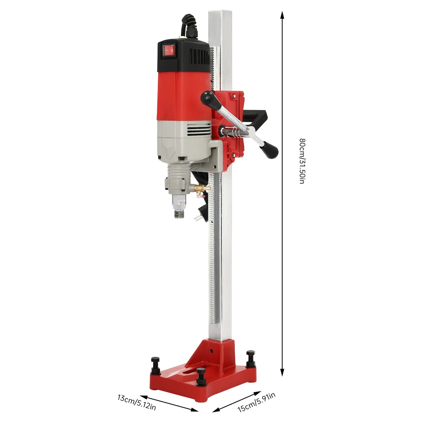 Kernboormachine – Diamantboormachine – Betonboormachine – Boorapparaat – 2300W Motor – Max Boordiepte 80 cm