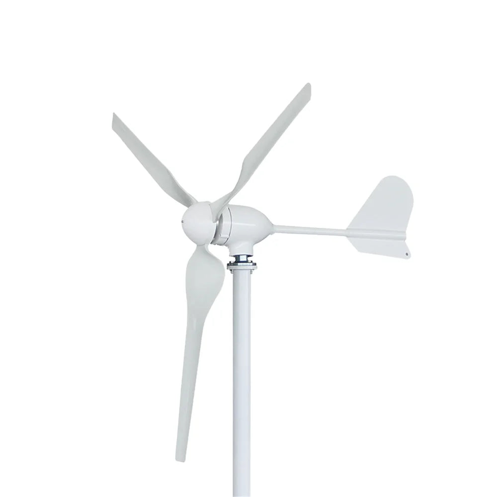 Windturbine – Horizontale Windmolen – Windgenerator – Off-Grid Energie – 3000W Vermogen – Stil En Duurzaam - 24V - MPPT-hybride Controller