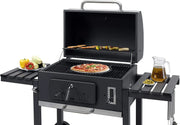 Charcoal BBQ Grill - Charcoal Barbeque - Barbeque - Smoker Barbeque - BBQ - Extra Large BBQ - with Charcoal Drawer and 2 Folding Side Tables