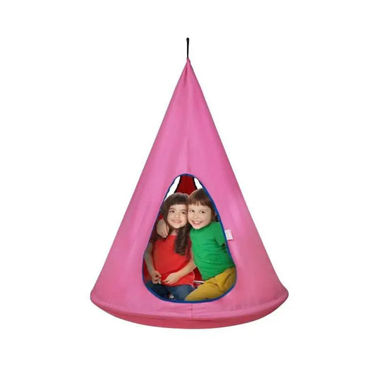Hangmat - Hangmat voor Twee Personen - Hanging Chair - Hamac - Hammock Chair -  Kids Nest Schommelstoel - Hangende Hangmatstoel - met Verstelbaar Touw - voor Kinderen - Binnen- en Buitengebruik - Roze