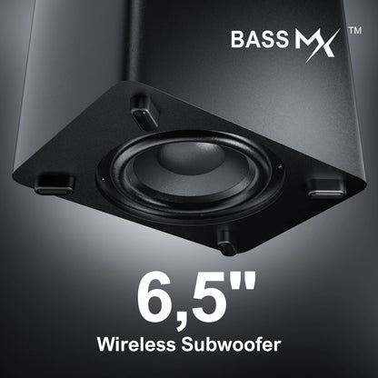 Soundbar – Home Cinema Speaker – Surround Geluidssysteem – Wireless Subwoofer – Bluetooth Soundbar – 7.1 Kanaals Surround – 410W Krachtige Output