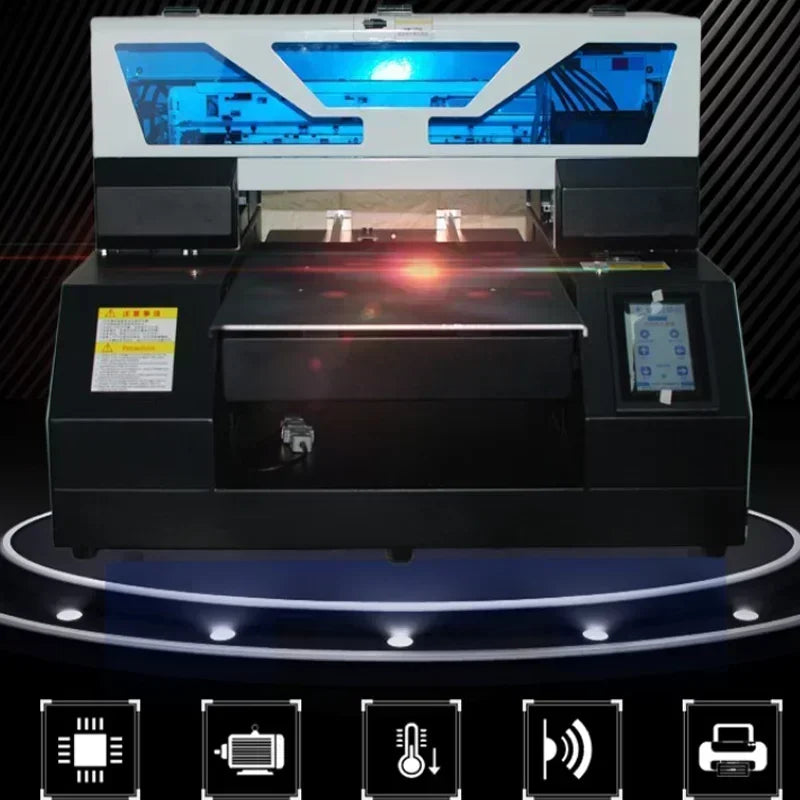 A3 UV19 Flatbed Printer – UV Printer – Flatbed Printer – Direct Printer – Multifunctionele Printer – 2880x1440 DPI – Infrarood Hoogtebepaling - Zachte Inkt