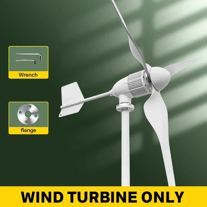 Windgenerator – Windturbine – Duurzame Energie – Elektriciteitsgenerator – 5000W Vermogen – Roestvast Stalen As - 48V