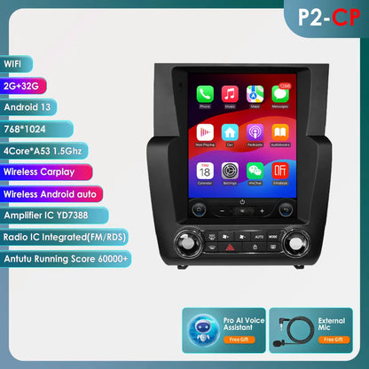 2Din Android Autoradio – Multimedia Speler – GPS Navigatie – Carplay Systeem – Auto Stereo – 9,7 Inch Touchscreen – Android 14 – Plug & Play Voor Citroën C4 C4L DS4 (2013-2017)