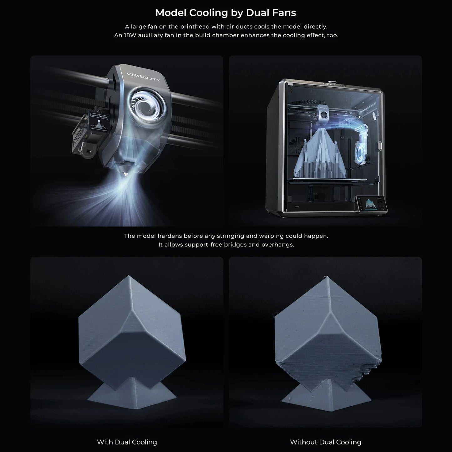 K1 Max 3D-printer – FDM Printer – 3D Printmachine – Additive Fabricator – Rapid Prototyper – Groot Bouwvolume 300x300x300 mm – Supersnelle Printsnelheid 600 mm/s